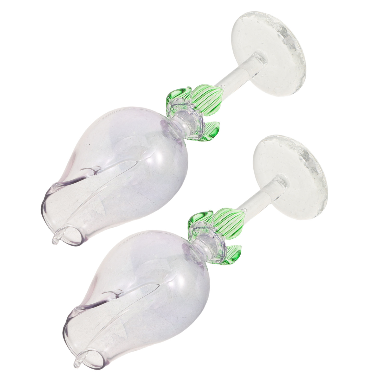 Home Fragrance Diffuser - 2個入り 花型ガラス製エッセンシャルオイルディフューザー 装飾用アロマセラピーガラスボトル フレグランスディフューザー 家庭、オフィス、寝室用