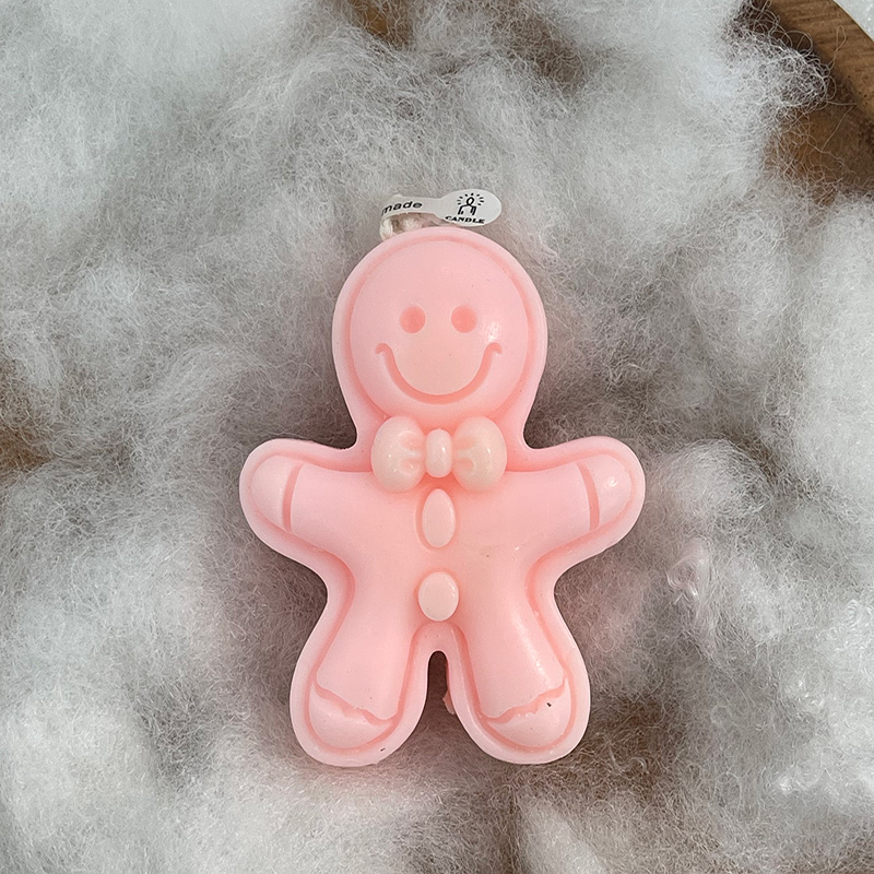 Home Fragrance Gingerbread - 1個のクリスマスジンジャーブレッド香りのキャンドル、ホリデーデコレーション用の大豆ワックスアロマセラピーキャンドル、お祝いのホームフレグランス、かわいいギフト
