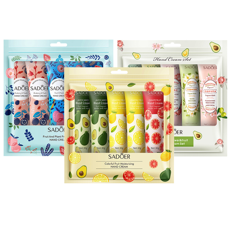 Fragrance Oil Set - 15 個アボカド桜の香りのハンドクリームセット保湿修復抗乾燥栄養手スキンケアローションセットハンドケア