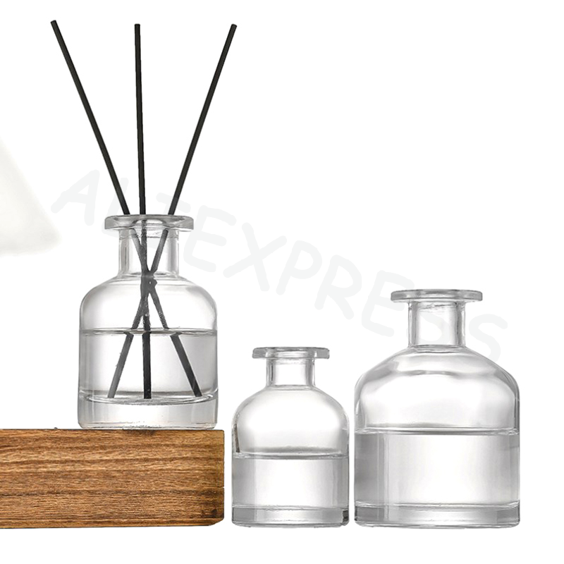 Home Fragrance Jar - リードディフューザーエッセンシャルオイルボトルオイルディフューザースティック1個50mlホームフレグランスディフューザーボトルパーティーギフトガラス容器