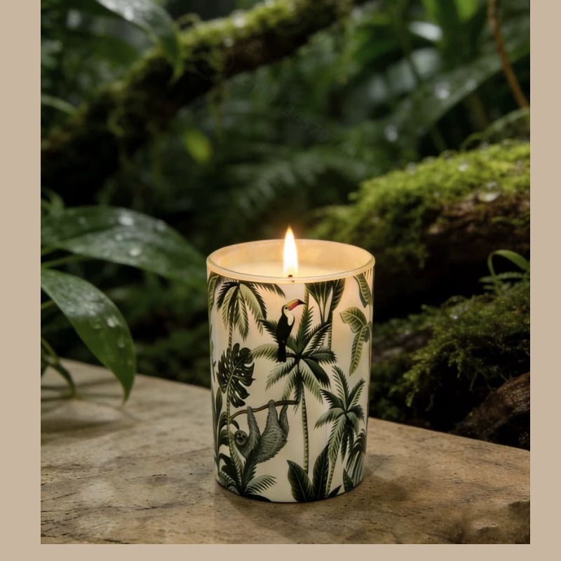 Home Fragrance Jar - ガラス瓶入りソイワックス香り付きキャンドル 無煙アロマ ホームフレグランス 高級ミニマリストキャンドルボックス 誕生日 新築祝いギフト