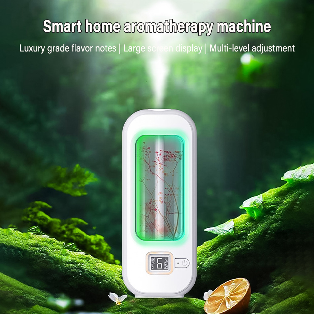 Home Fragrance Luxury - アロマセラピーマシン自動ホームフレグランスマシンエッセンシャルオイルディフューザーネブライザーキッチンとトイレの消臭用