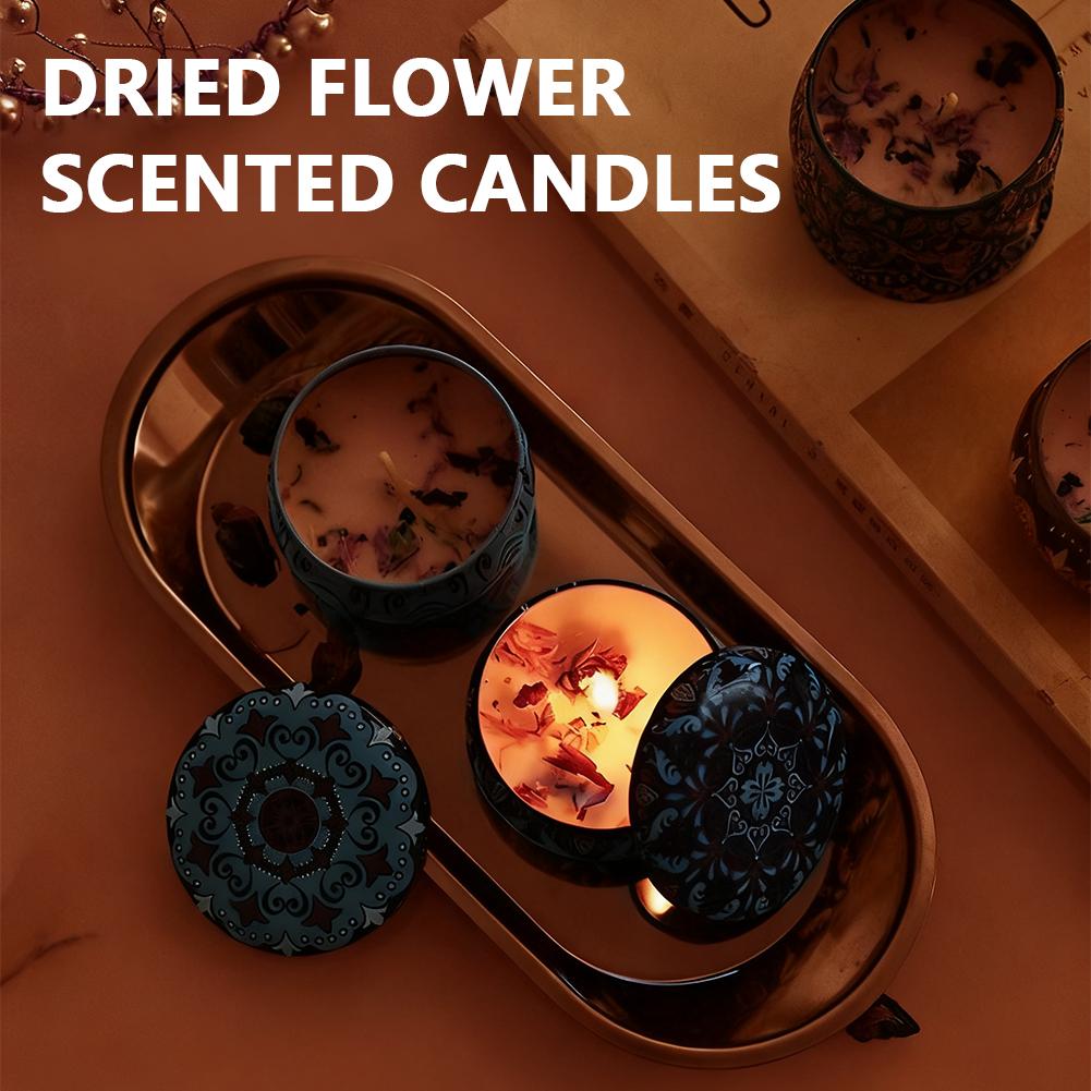 アロマセラピーキャンドル 花の香り 香り付きキャンドルジャー - Home Fragrance Jar のレビューと価格
