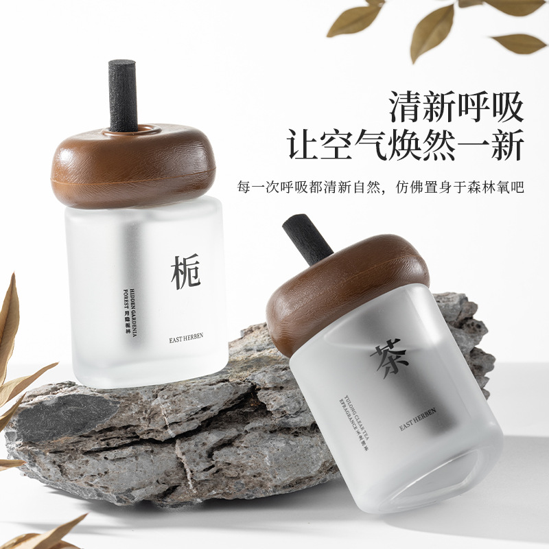 100ml リードディフューザーセット 木製蓋付き 天然エッ - Home Fragrance Luxury のレビューと価格