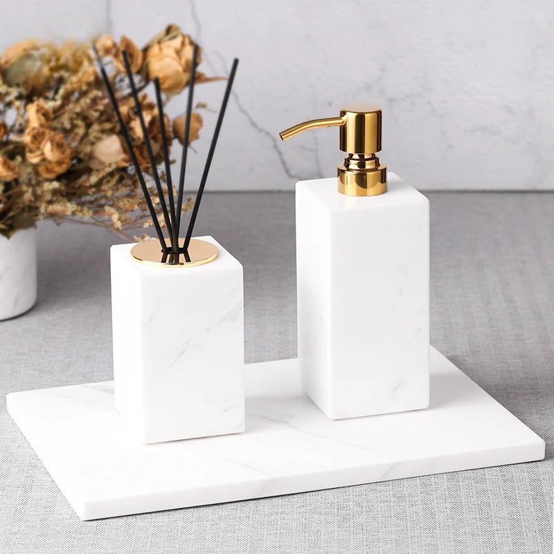 大理石アロマセラピーボトル 火を使わないフレグランスボトル  - Home Fragrance Luxury のレビューと価格