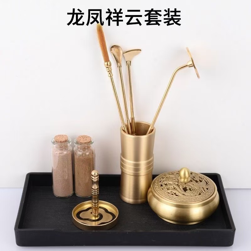 純銅製香炉セット ホームオフィス 茶室 手作り香炉ツール 伝 - Xmas Home Fragrance のレビューと価格