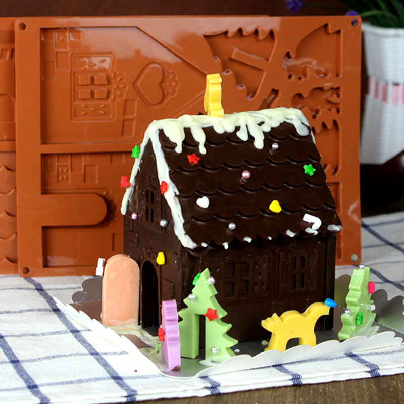 3D クリスマスハウスチョコレート型ジンジャーブレッドハウス - Home Fragrance Gingerbread のレビューと価格