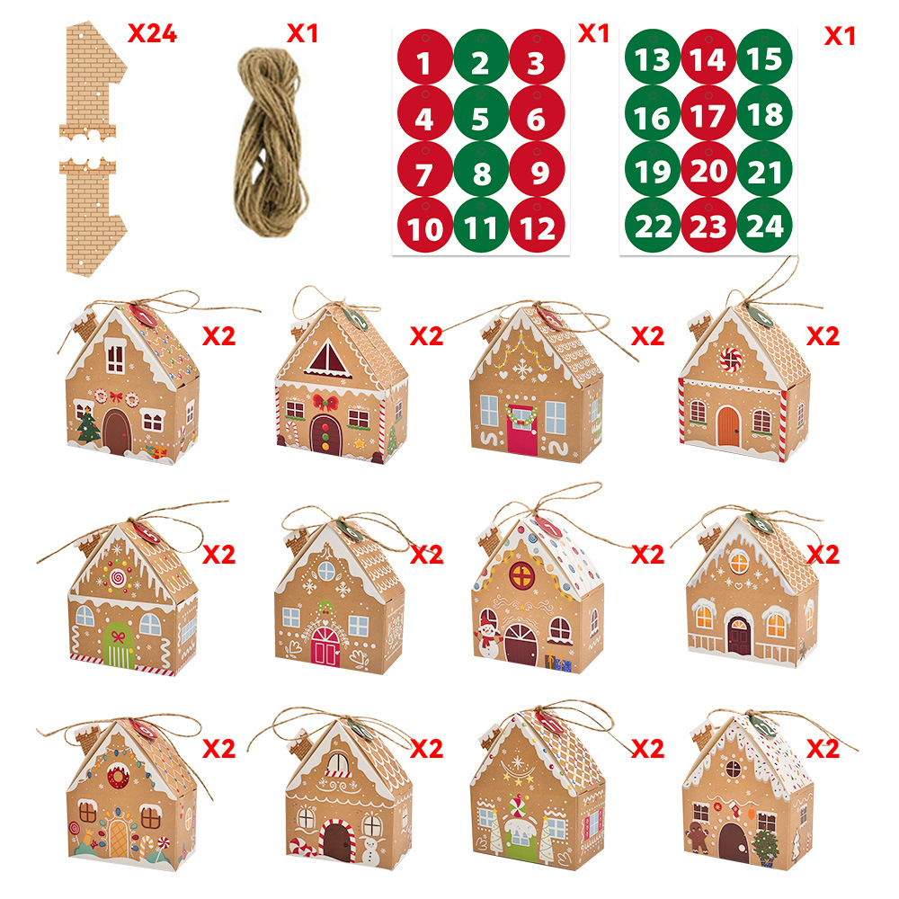 24 個クリスマスジンジャーブレッドトリートボックスミニクラ - Home Fragrance Gingerbread のレビューと価格