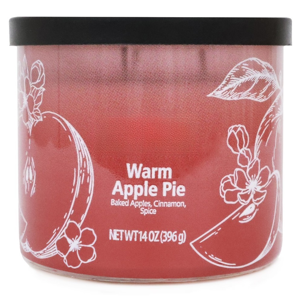 温かいアップルパイの香りのキャンドル、オンブレラップデザイン - Home Fragrance Jar のレビューと価格