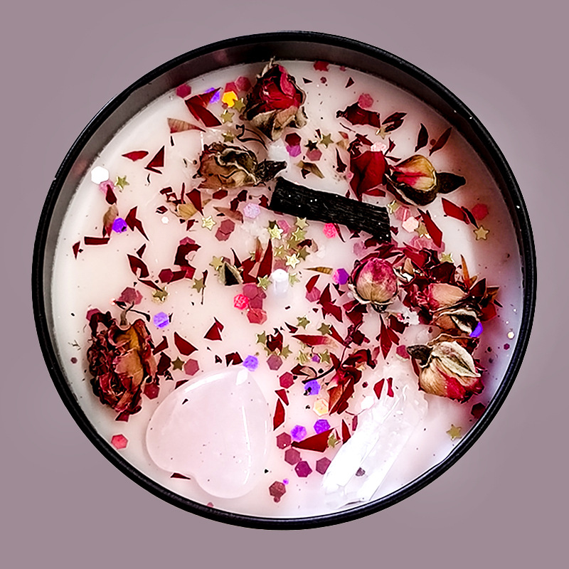 手作りクリスタル鉄缶ワックスアロマセラピーキャンドルDIY香 - Home Fragrance Jar のレビューと価格