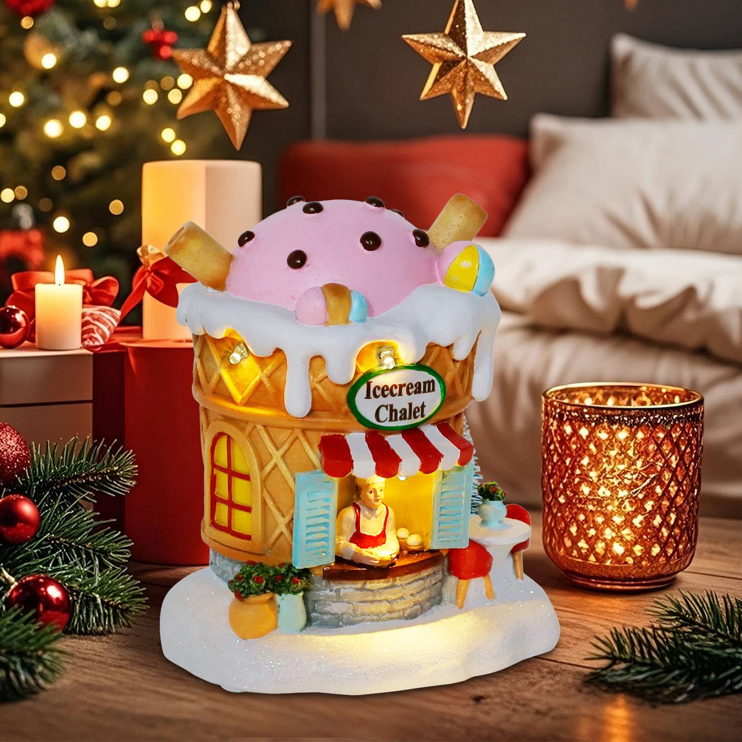 ライトアップ ジンジャーブレッド ヴィレッジ ハウス クリス - Home Fragrance Gingerbread のレビューと価格