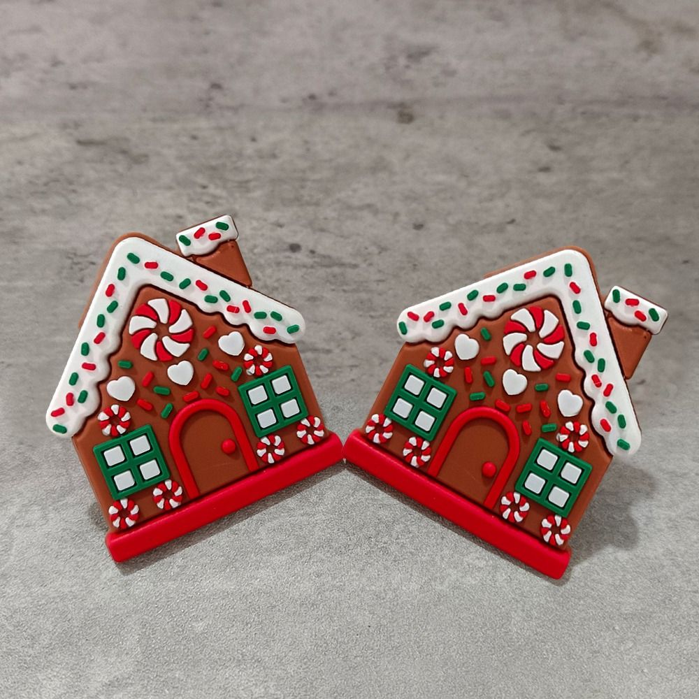 1/2 個ジンジャーブレッドハウス形状クリスマスボタンカバー - Home Fragrance Gingerbread のレビューと価格