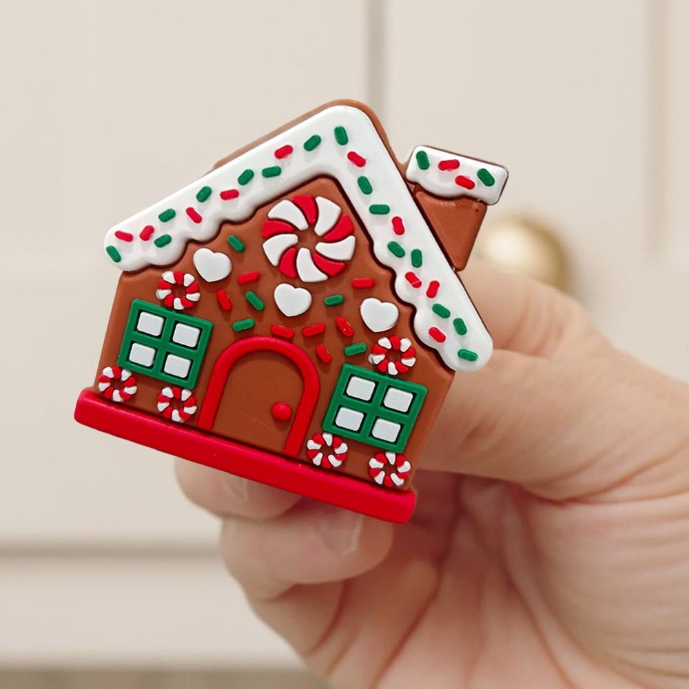 1/2 個ジンジャーブレッドハウス形状クリスマスボタンカバー - Home Fragrance Gingerbread のレビューと価格