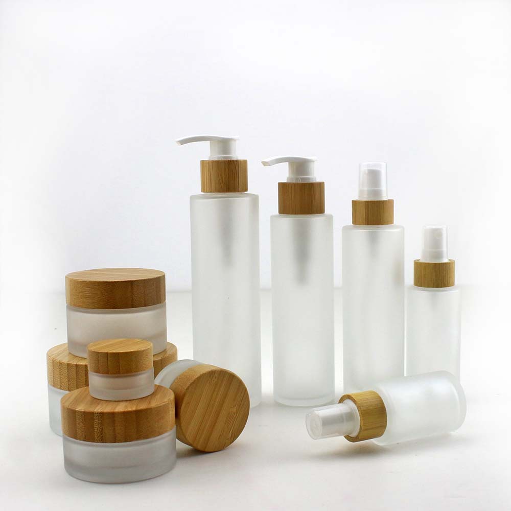 天然竹香水瓶すりガラス空のクリームローション瓶 30 ミリリ - Home Fragrance Jar のレビューと価格