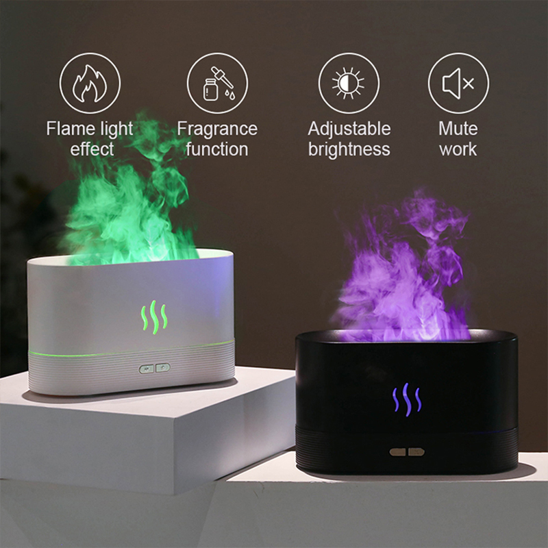 USBデスクトップフレームアロマディフューザー加湿器 7色シ - Fragrance Oil Set のレビューと価格