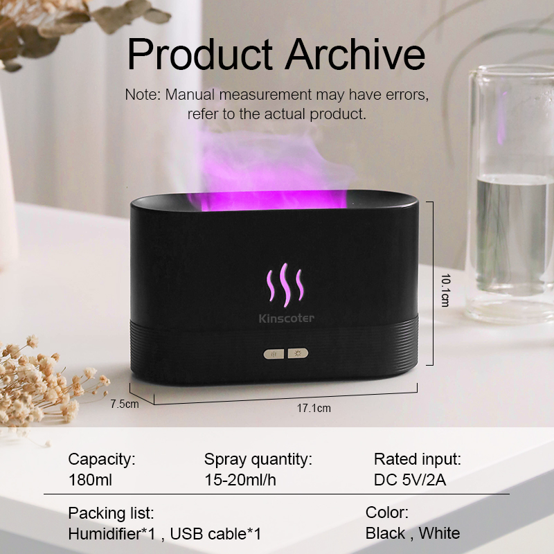 USBデスクトップフレームアロマディフューザー加湿器 7色シ - Fragrance Oil Set のレビューと価格
